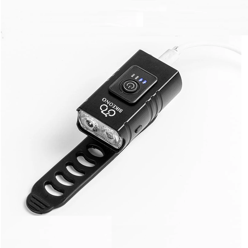 (image for) 1000LM Brightness Bike Light Set 6 Light Modes 1200mAh Battery Aluminum Alloy Bicycle Front Light with Smart Taillight for Mountain Bicycle Scooter