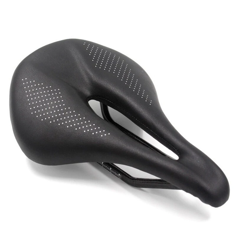 (image for) Bicycle Carbon Saddle 155mm Comfortable Bike Seat Cushion Shock Absorption Carbon Cycling Saddle