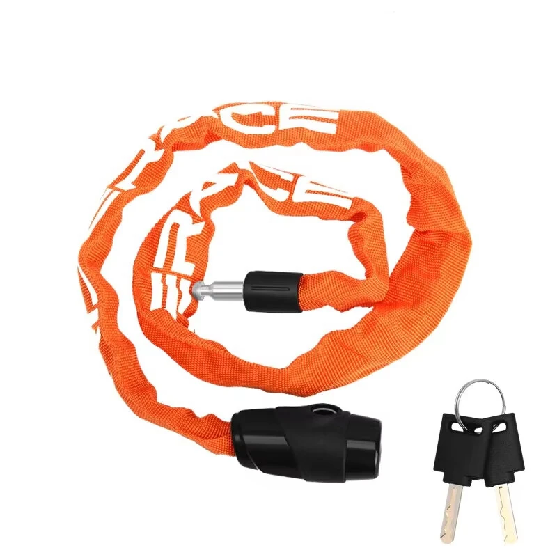 (image for) RIDERACE Bike Chain Lock Portable High Security Anti-Theft Bicycle Lock with 2 Keys for Bicycle Electric Scooter Motorcycle