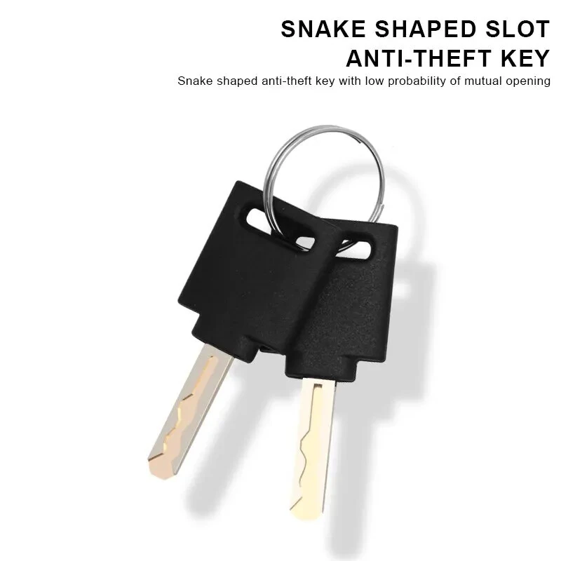 (image for) RIDERACE Bike Chain Lock Portable High Security Anti-Theft Bicycle Lock with 2 Keys for Bicycle Electric Scooter Motorcycle