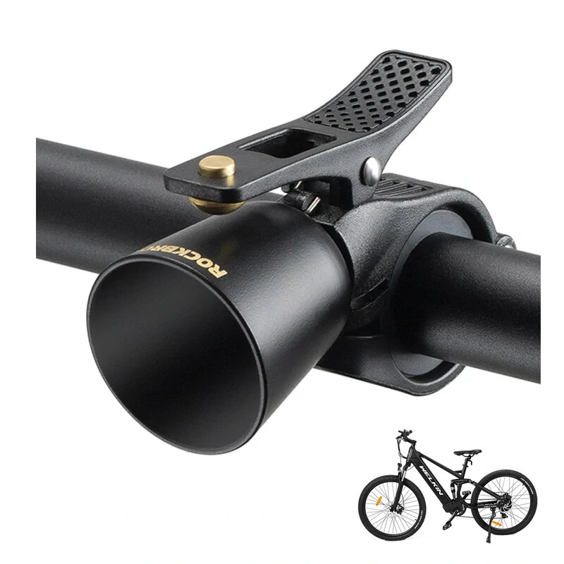 (image for) ROCKBROS Bike Bell 100db Copper Alloy Security Alert Waterproof Ring Easy Installation Crisp Bell for MTB Road Bicycle Cycling