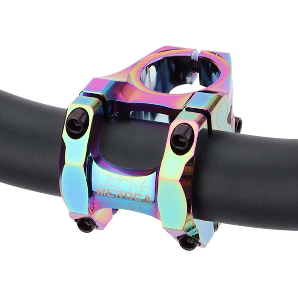 (image for) Short Handlebar Stem Anti Corrosion Ultralight Aluminium Alloy Bicycle Stem Wear Resistant Bike Handlebar Stem