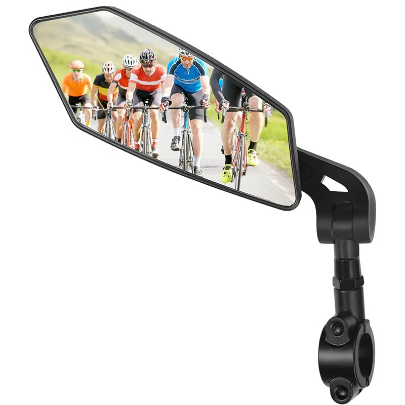 (image for) XANES DH005 Bicycle Left Rear View Mirror Wide Range High-Definition Rear View Mirror Cycling Adjustable Bike Mirror for E-bike Scooter Motorcycle