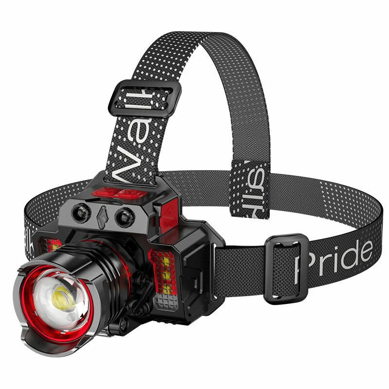 (image for) XMUND Portable Sensor Headlamp USB Rechargeable Zoom Fishing Torch Outdoor Super Bright Waterproof Headlamp Camping Lamp XD-HL1